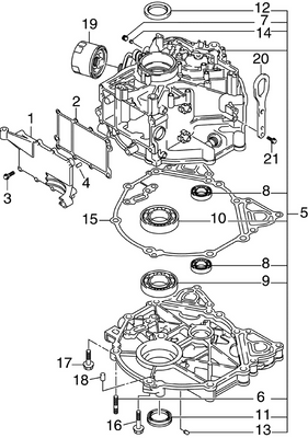 EVINRUDE-JOHNSON 5036822 Bolt, Crankcase (10X40)