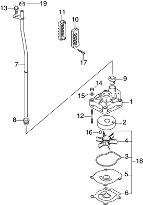 EVINRUDE-JOHNSON 5036899 Case, Water Pump EVINRUDE-JOHNSON 5036899 Case, Water Pump