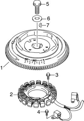 EVINRUDE-JOHNSON 5036980 Flywheel | Electric Start