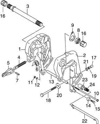 EVINRUDE-JOHNSON 5037007 Pin, Tilt Lock EVINRUDE-JOHNSON 5037007 Pin, Tilt Lock