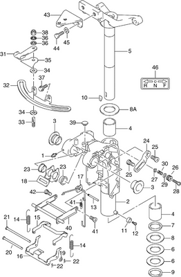EVINRUDE-JOHNSON 5037137 Plug, Steering Adjuster | Remote Models