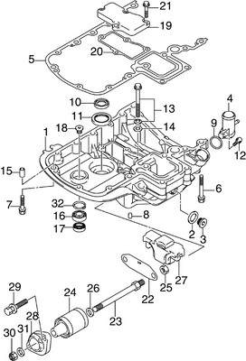 EVINRUDE-JOHNSON 5037211 Mount, Upper EVINRUDE-JOHNSON 5037211 Mount, Upper