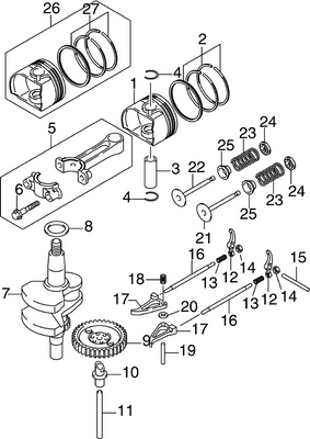 EVINRUDE-JOHNSON 5037291 Spring, Valve