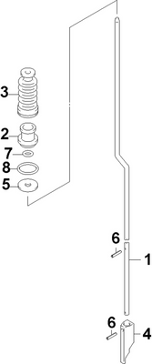 EVINRUDE-JOHNSON 5037524 Rod, Shift (15 In. Models) EVINRUDE-JOHNSON 5037524 Rod, Shift (15 In. Models)
