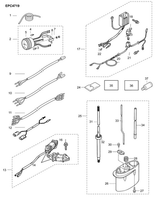 EVINRUDE-JOHNSON 5040253 Meter Lead Wire L=2000