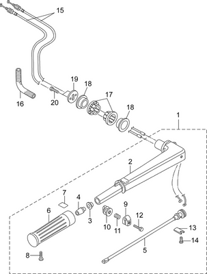 EVINRUDE-JOHNSON 5040413 Bushing Handle EVINRUDE-JOHNSON 5040413 Bushing Handle