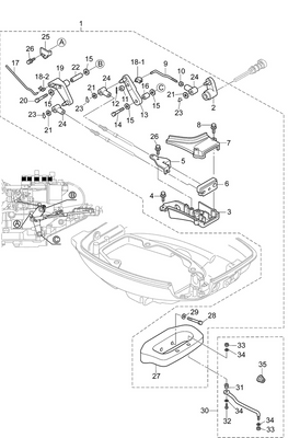 EVINRUDE-JOHNSON 5040740 Remote Control Fitting Assembly | Pl EVINRUDE-JOHNSON 5040740 Remote Control Fitting Assembly | Pl