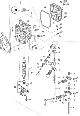 EVINRUDE-JOHNSON 5040746 Cylinder Head Assembly EVINRUDE-JOHNSON 5040746 Cylinder Head Assembly