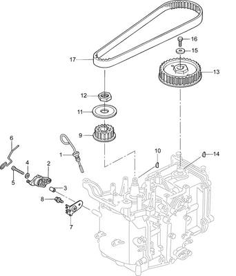 EVINRUDE-JOHNSON 5041319 Nut