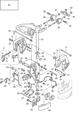 EVINRUDE-JOHNSON 5041420 Swivel Bracket