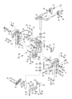 EVINRUDE-JOHNSON 5041847 Power Trim & Tilt Hydraulic Assembly EVINRUDE-JOHNSON 5041847 Power Trim & Tilt Hydraulic Assembly