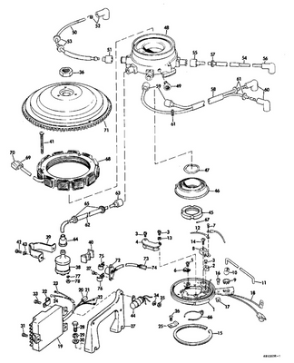 EVINRUDE-JOHNSON 510764 Housing