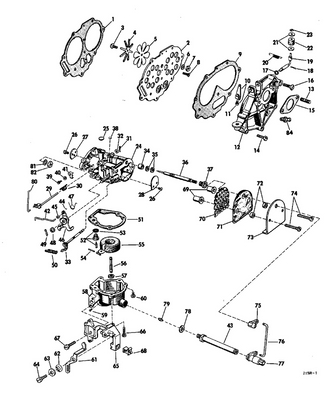 EVINRUDE-JOHNSON 550913 Screw,Bracket