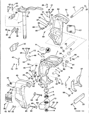 EVINRUDE-JOHNSON 583897 Switch Ay., Tilt Limit EVINRUDE-JOHNSON 583897 Switch Ay., Tilt Limit