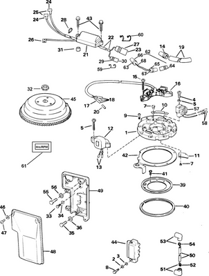EVINRUDE-JOHNSON 584261 Flywheel Assy EVINRUDE-JOHNSON 584261 Flywheel Assy