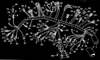 EVINRUDE-JOHNSON 586330 Motor Cable Assembly