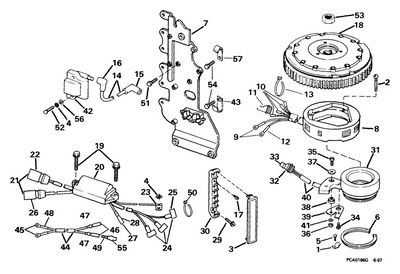 EVINRUDE-JOHNSON 586367 Stator Assy. EVINRUDE-JOHNSON 586367 Stator Assy.