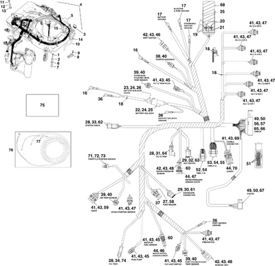 EVINRUDE-JOHNSON 586898 Base & Harness Assembly EVINRUDE-JOHNSON 586898 Base & Harness Assembly