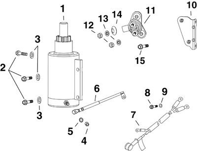 EVINRUDE-JOHNSON 587012 CãBle, Batterie