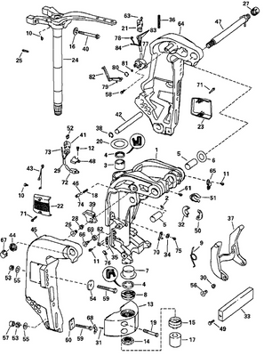 EVINRUDE-JOHNSON 587144 Sending Unit Assembly EVINRUDE-JOHNSON 587144 Sending Unit Assembly