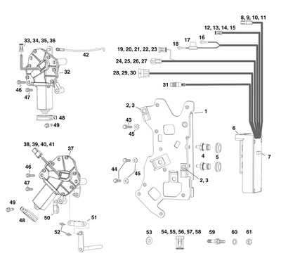 EVINRUDE-JOHNSON 765369 Kit, Installation Hardware