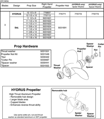 EVINRUDE-JOHNSON 775773 (Hydrus Only) Spacer Washer EVINRUDE-JOHNSON 775773 (Hydrus Only) Spacer Washer