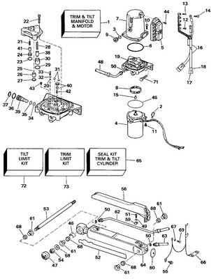 EVINRUDE-JOHNSON 914719 Grommet, Pin Bushing