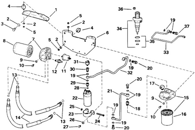 EVINRUDE-JOHNSON 915645 Washer, Fuel Pump