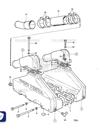 Order VOLVO PENTA 857618 Gasket