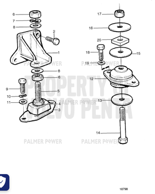 Order VOLVO PENTA 3852542 Washer