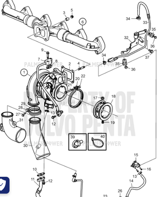 Order VOLVO PENTA 11030375 Connecting Pipe