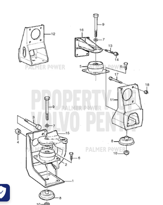 Order VOLVO PENTA 1193541 Rubber Cushion