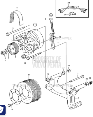 Order VOLVO PENTA 1636242 Pulley