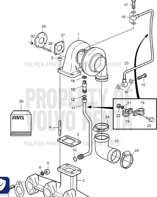 Order VOLVO PENTA 20405590 Gasket