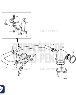 Order VOLVO PENTA 20405629 Hose