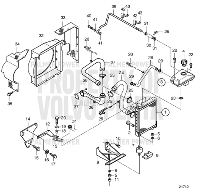 Order VOLVO PENTA 20405676 Rear Section