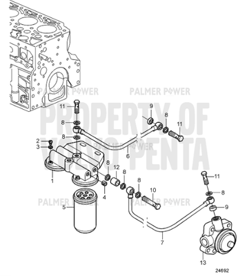 Order VOLVO PENTA 20450663 Hose Assembly