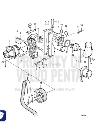 Order VOLVO PENTA 20450735 Outlet Pipe
