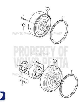 Order VOLVO PENTA 20459128 Flywheel