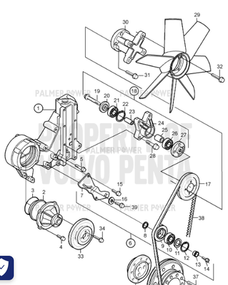 Order VOLVO PENTA 20460204 Pulley | Air Compressor Pto A 300Cmâ³ (1)&(2)