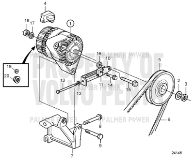 Order VOLVO PENTA 20460411 Bracket
