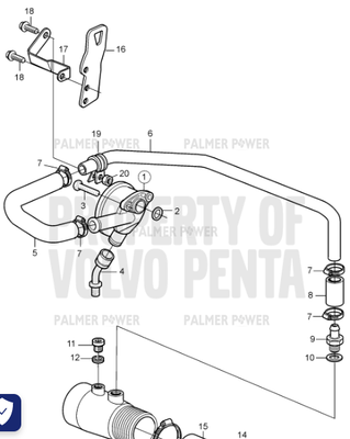 Order VOLVO PENTA 20460462 Sleeve
