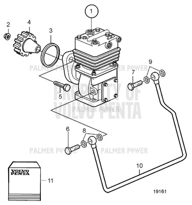 Order VOLVO PENTA 20460490 Air Compressor
