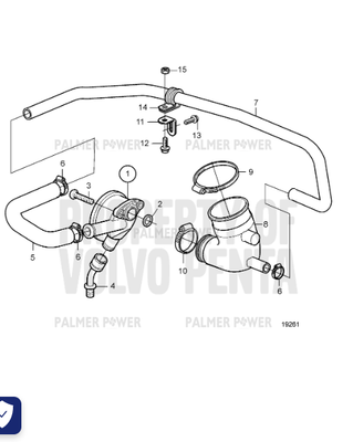 Order VOLVO PENTA 20460947 Manifold