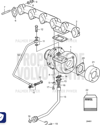 Order VOLVO PENTA 20464424 Exhaust Pipe