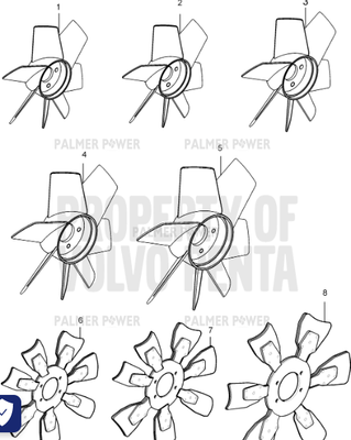 Order VOLVO PENTA 20464440 Fan | Suction Type