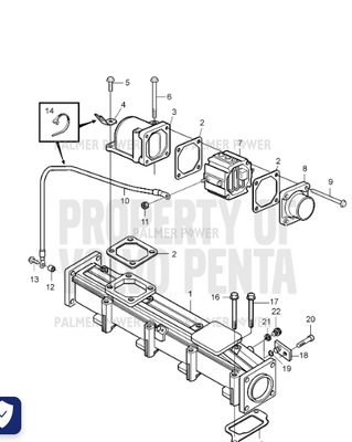 Order VOLVO PENTA 20555488 Hose Nipple