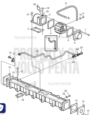 Order VOLVO PENTA 20565204 Gasket