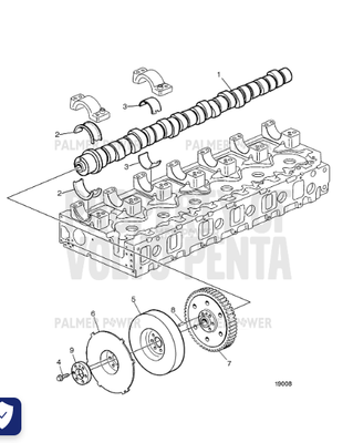 Order VOLVO PENTA 20576909 Camshaft