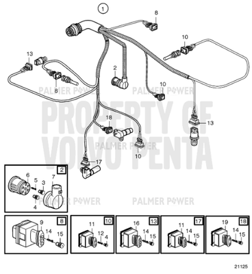 Order VOLVO PENTA 20585153 Wiring Harness